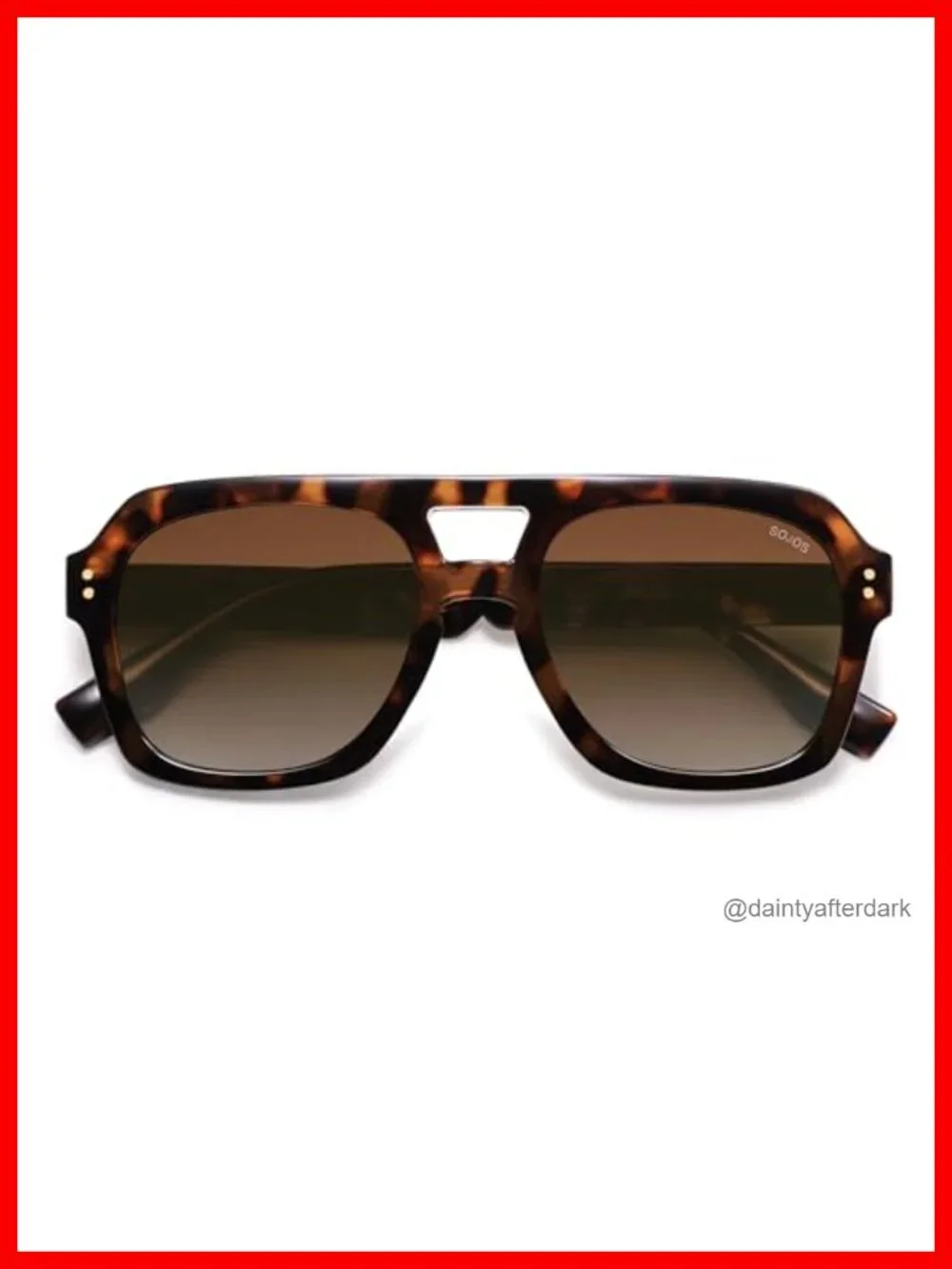 Retro Thick Polarized Aviator Sunglasses, Large Square Pilot Shades
